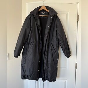 Aritzia Tna Black Puffer Coat